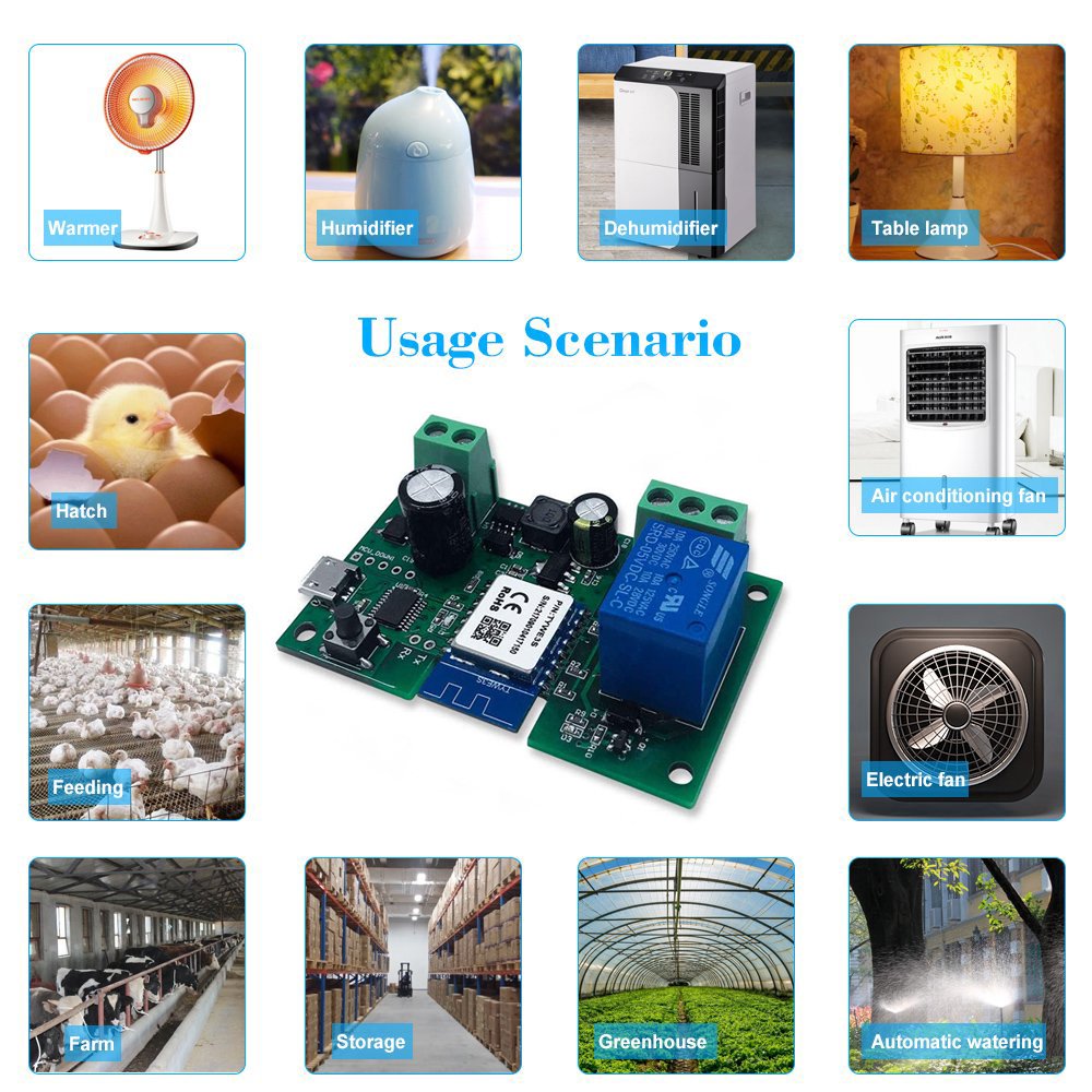 Tuya/Smart Life Smart Wifi Relay Module Momentary DIY Smart Home Remote Control Wireless Smart WiFi Inching Relay Switch